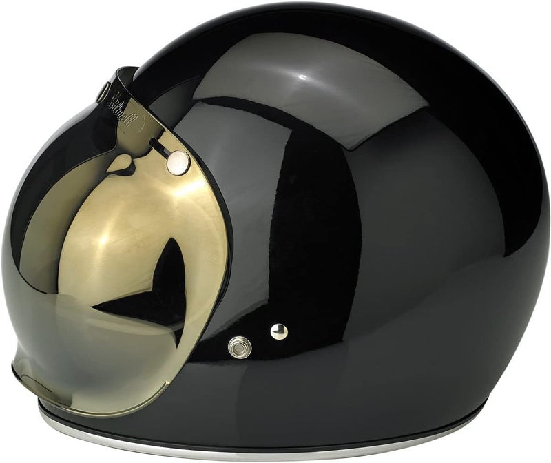 Biltwell Bubble Shield Gold Mirror - Anti-fog, Scratch Resistant, UV/A UV/B Resistant - Image 4